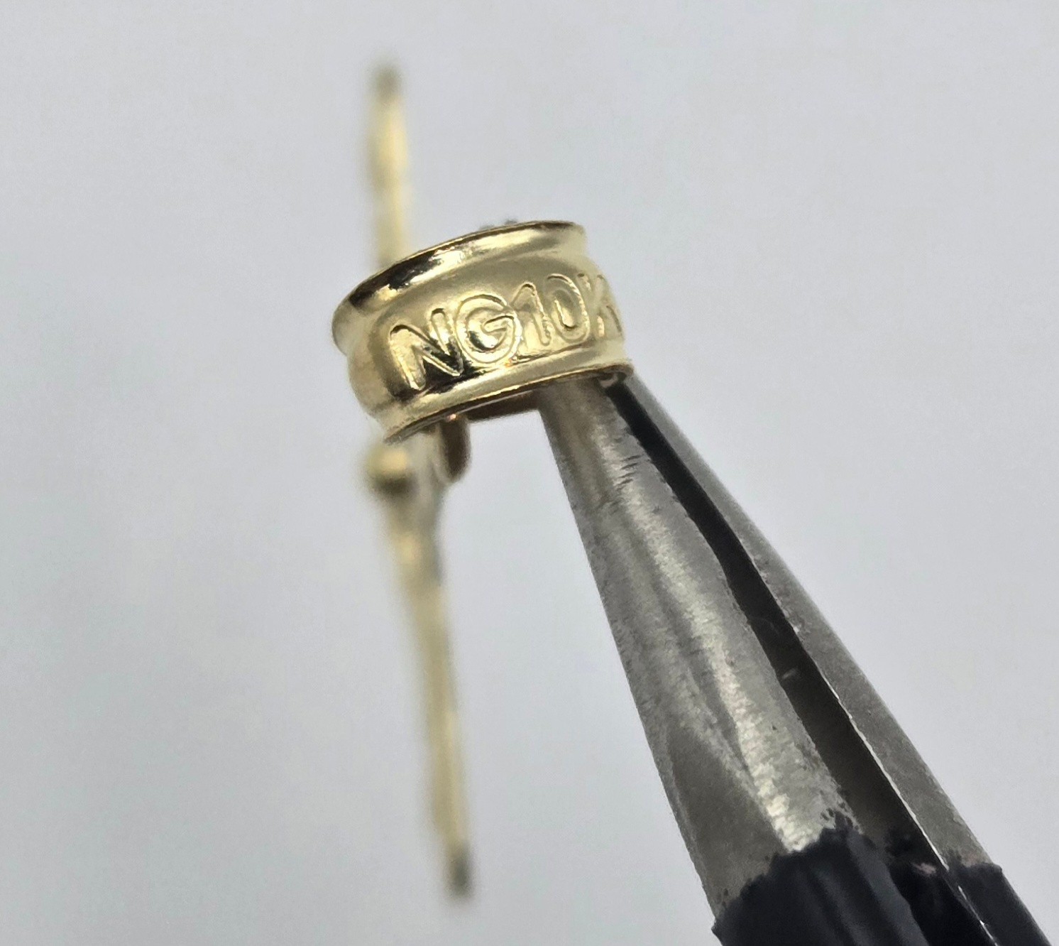 NEW Solid 10K Yellow Gold 1.25in Cross Pendant, 3.5mm Bail, ITALY