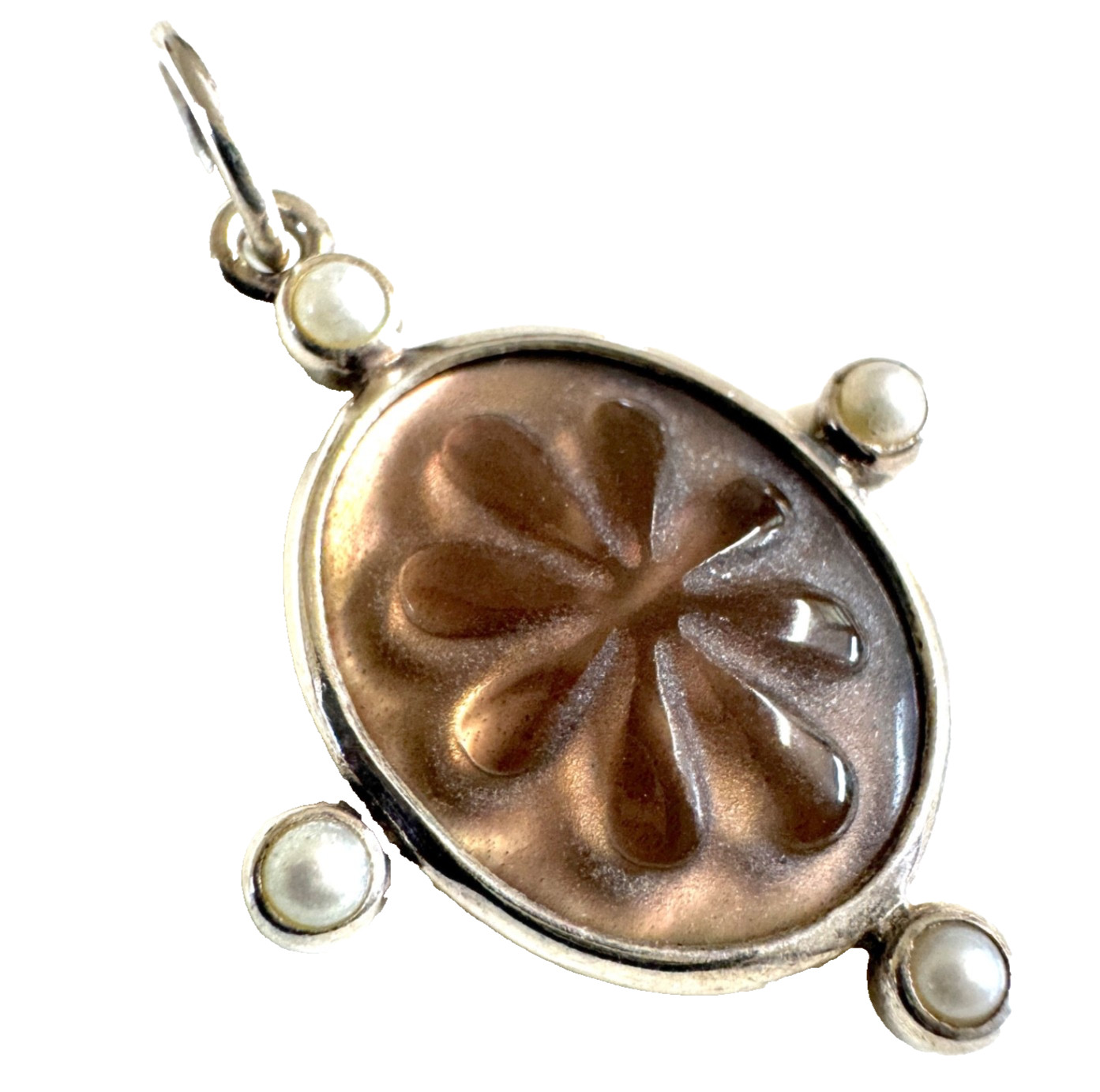 VERY RARE AND RETIRED PANDORA Sterling Silver Heritage Big Pendant 390168p