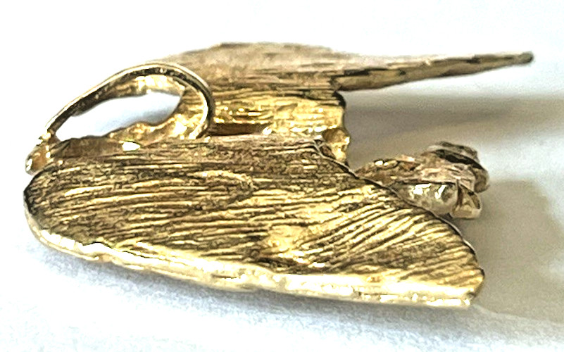 Awesome Solid Real 14K Yellow Gold EAGLE Bird Pendant Charm Animals POWER LQQK