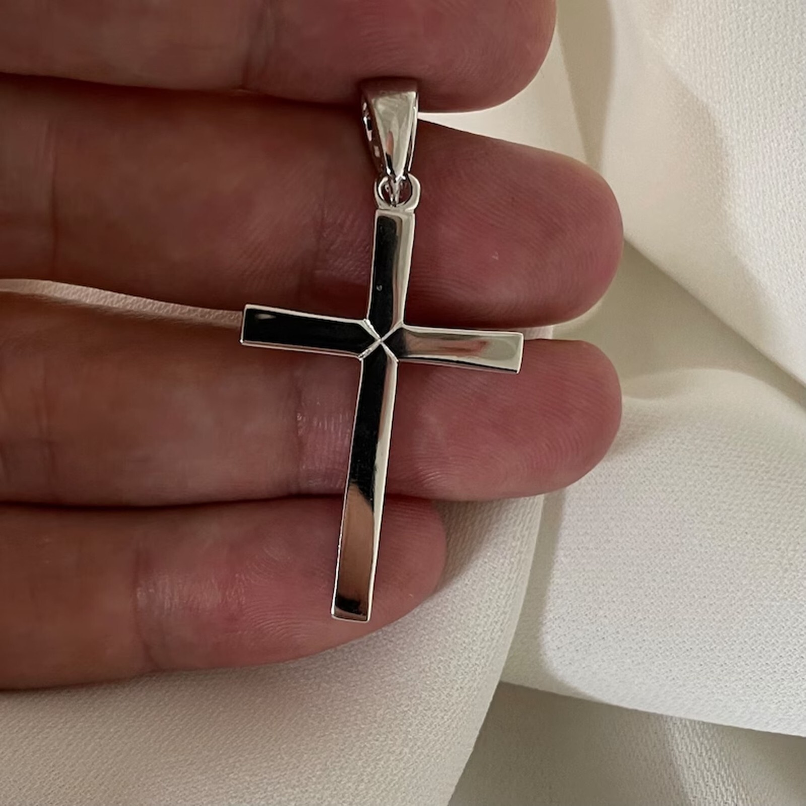 925 Sterling Silver Cross Pendant Handmade Jewelry For Men And Women Sp3 US