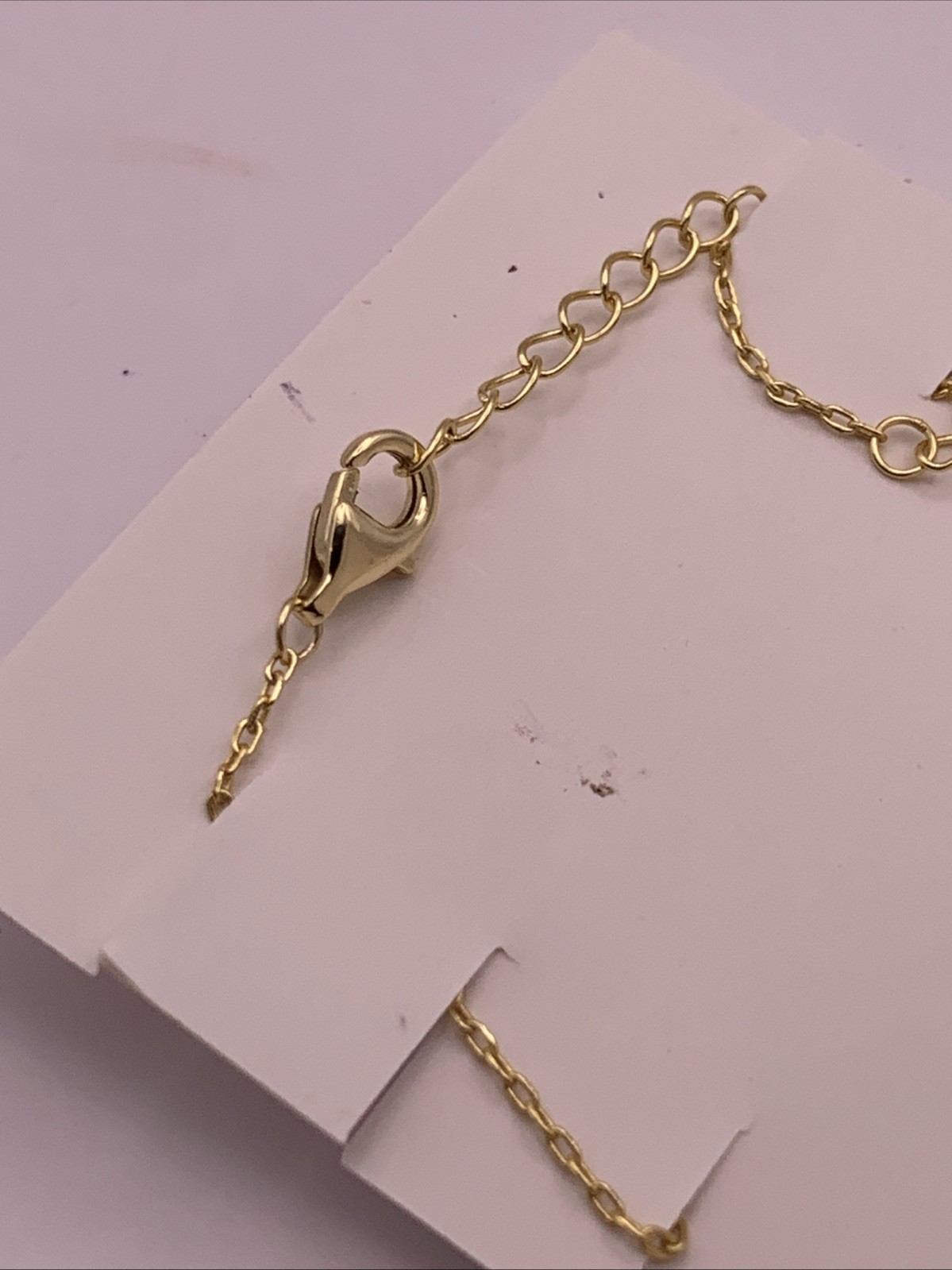 Yellow metal Necklace 18” New In Box Charlotte & Lexi