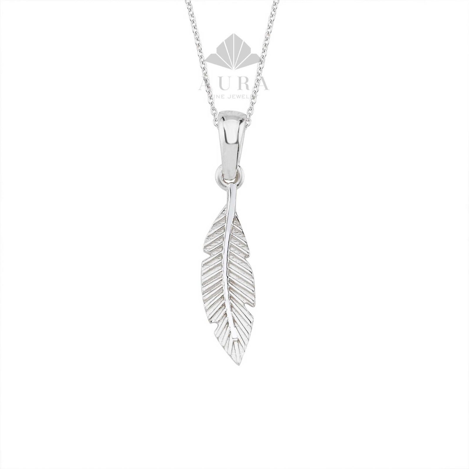 14K Gold Feather Necklace, Lucky Feather Necklace, Feather Charm Choker, Layered