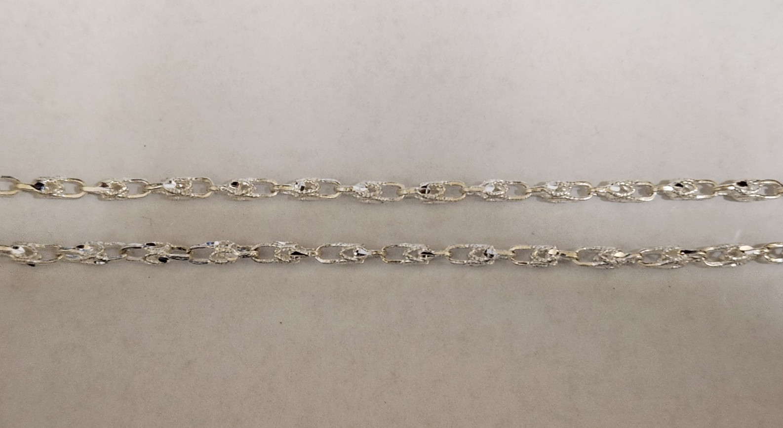 Men’s Lady’s 925 Silver Turkish Link Rope Chain Necklace 24in inch Long 4mm Wide