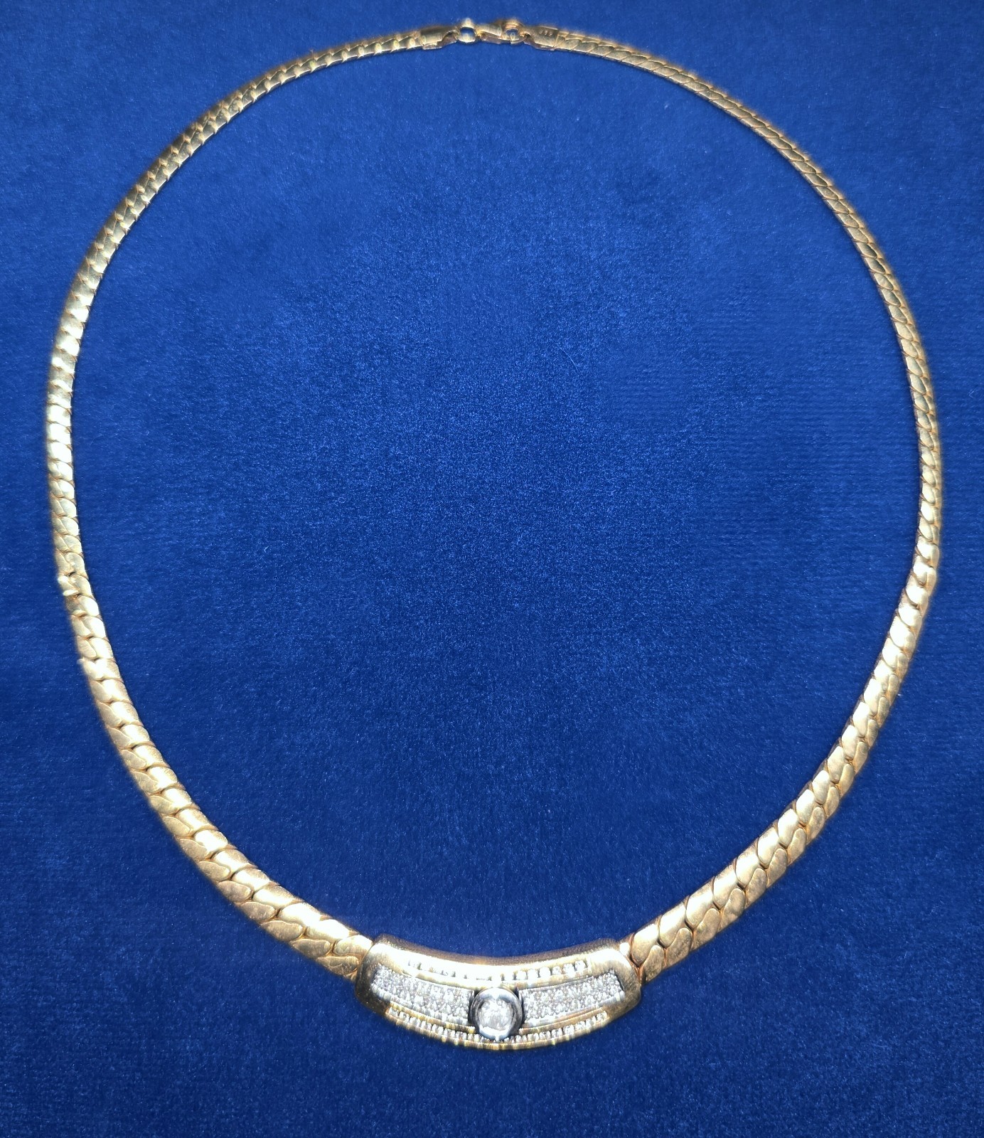 Vintage Solid 14K 585 Yellow Gold Necklace 17” ,21 grams approx, Germany