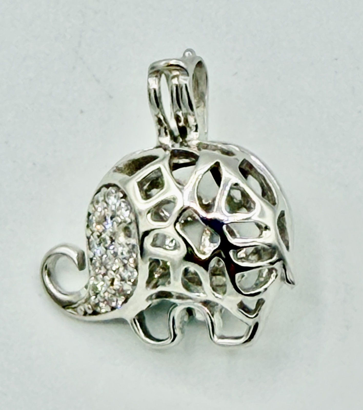 Sterling Silver Pearl Cage Pendant for Necklace Bracelet Nature Animals Insects