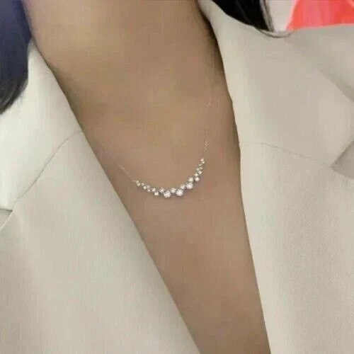2.00Ct Round Cut Lab Created Diamond Women’s Pendant 14K White Gold Plated
