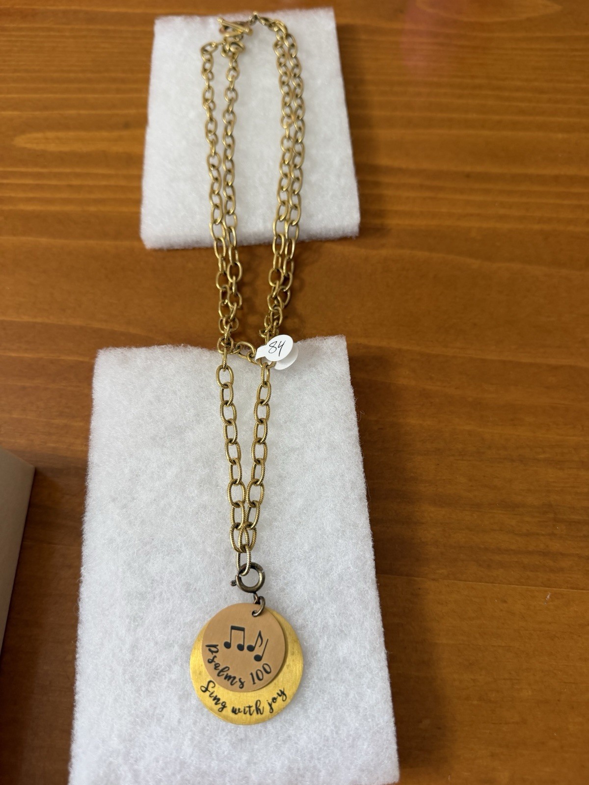 Double stacked Coin Engrave Charm