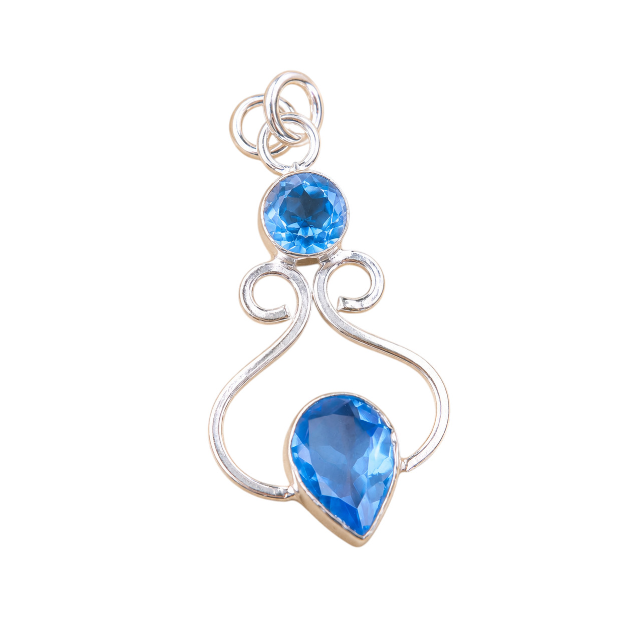 Tanzanite Gemstone 925 Sterling Silver Pear Cut Pendent 1.60″ Gift For Wedding