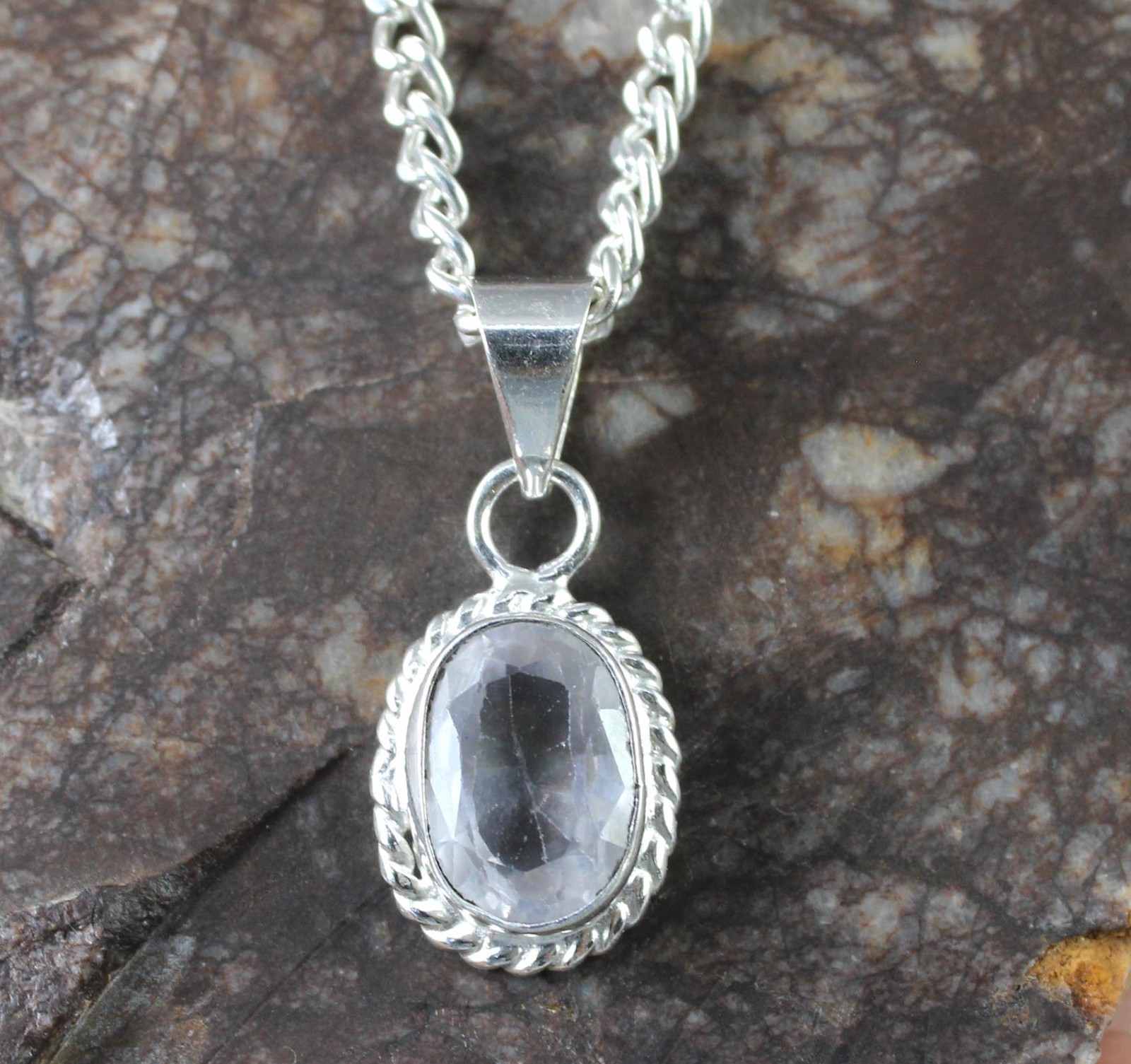 Russian Natural Phenakite 9.35 Ct Oval Gemstone Certified Pendant Free Shipping