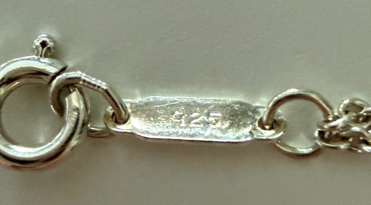 Tiffany & Co. Infinity Double Chain Necklace Pendant 16″ Silver
