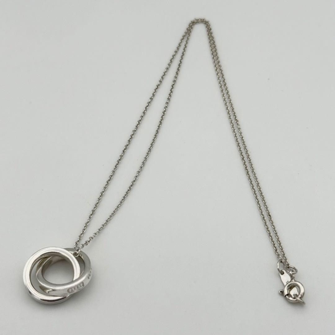 Tiffany & Co. 1837 Interlocking Necklace Circle Silver SV925 Accessories None