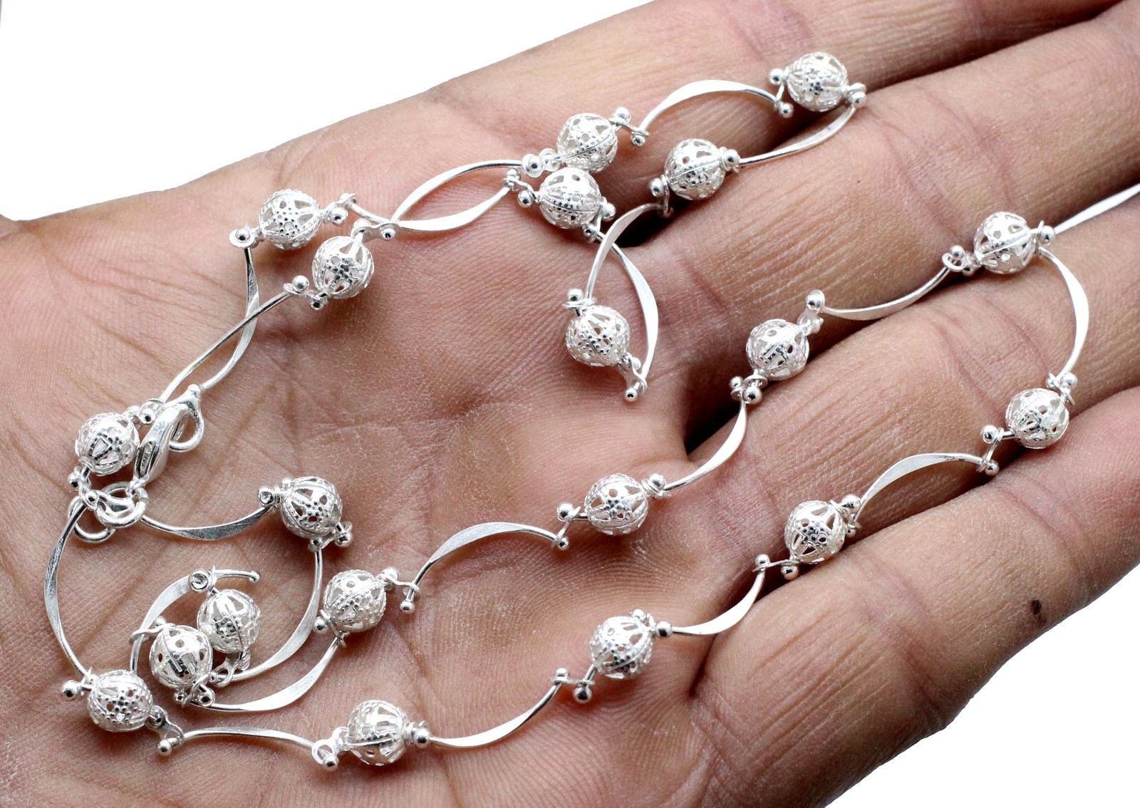 925 Sterling Silver Oval Link Chain Necklace 925 Silver Chain UNISEX