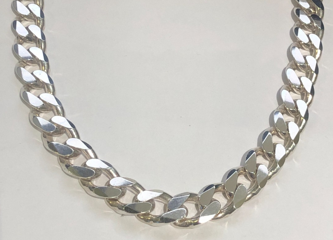 MASSIVE Sterling Silver Heavy CUBAN CURB Chain 22in 560mm 13mm WIDE 925 Hallmark