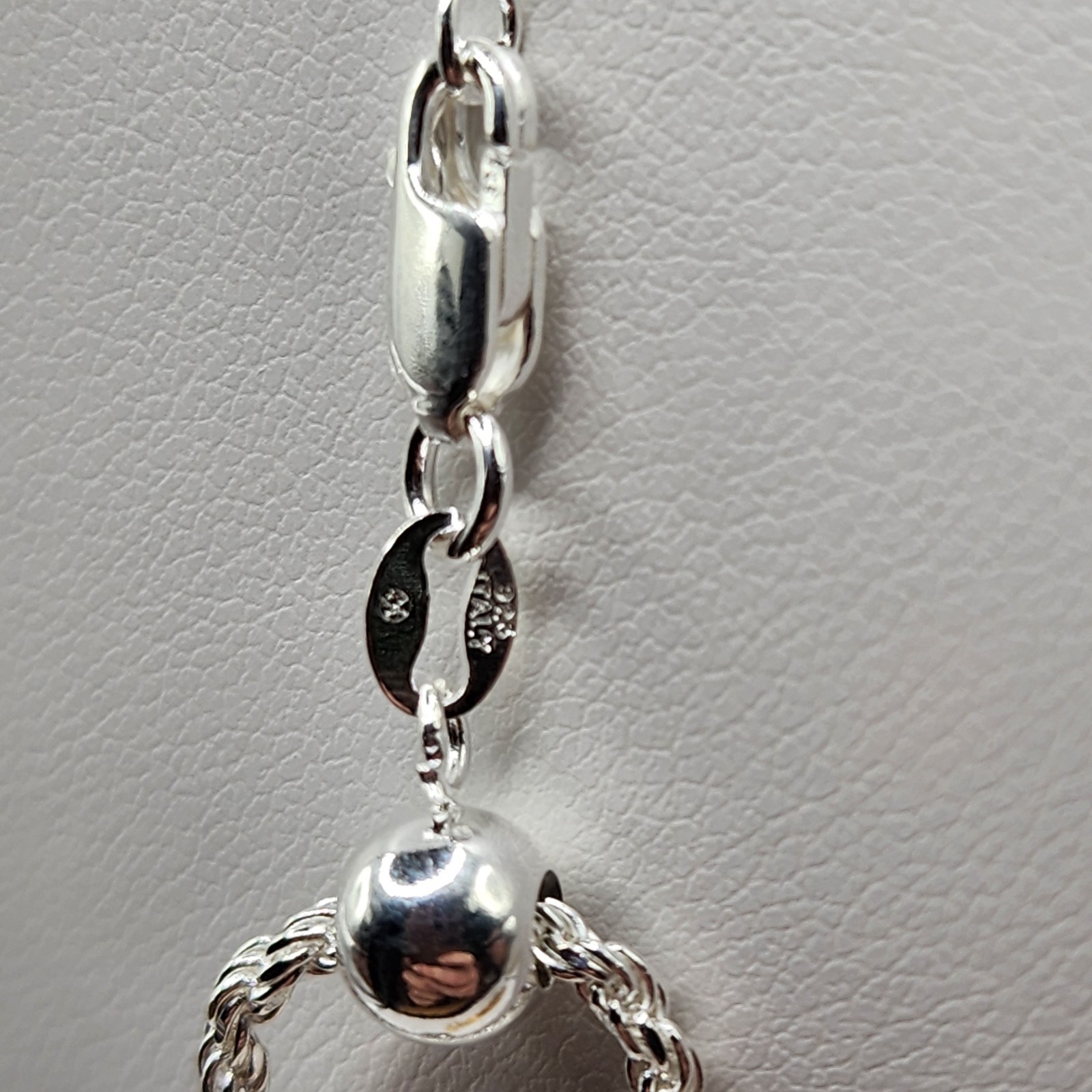925 NEW Sterling Silver Adjustable Rope Chain 20″ Length 2mm Width FREE SHIPPING
