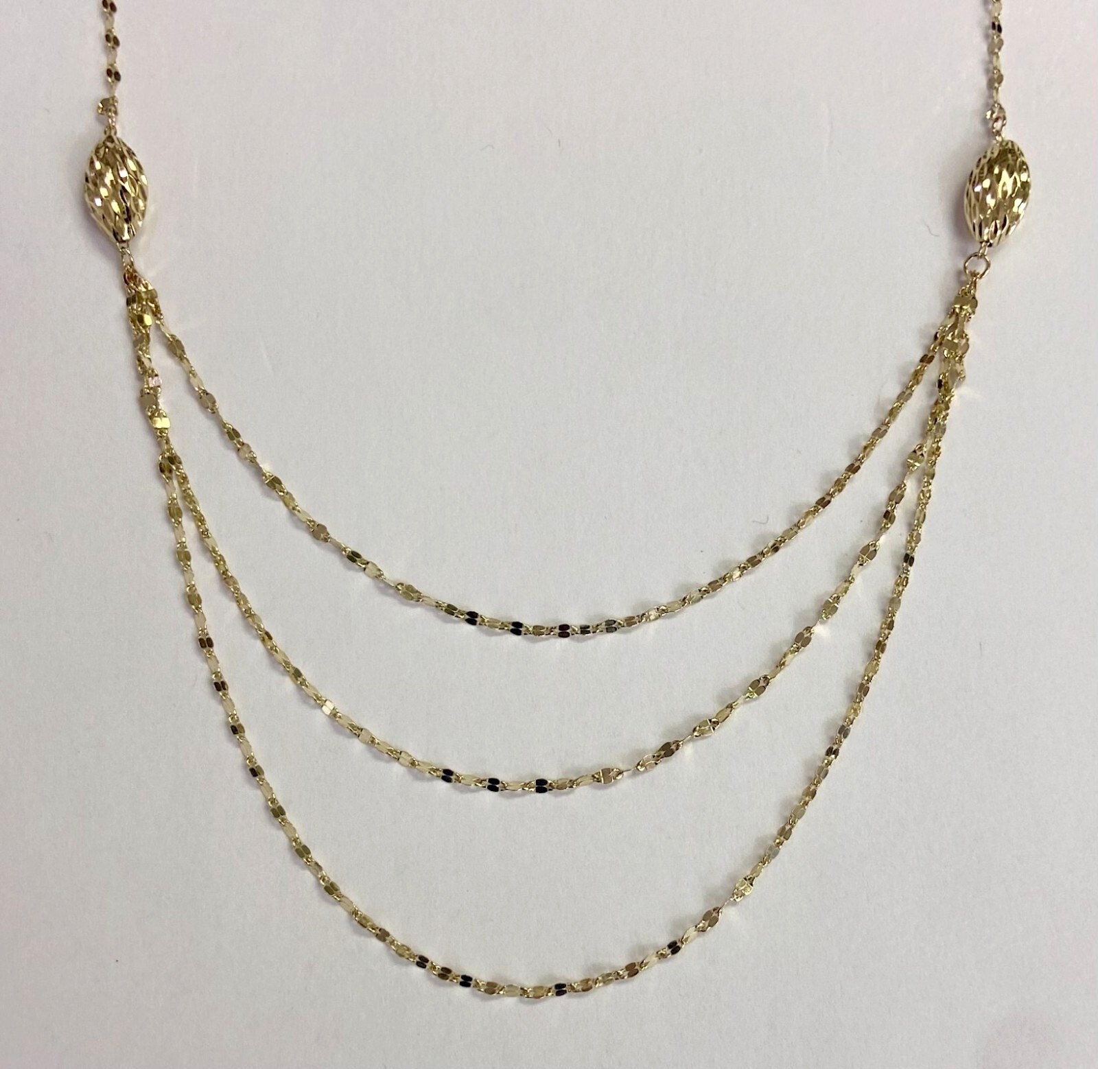 HSN Michael Anthony Solid 10K Yellow Gold Grand Mirror Chain 20″ Necklace