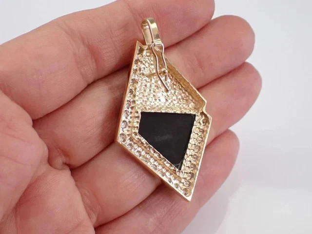 2Ct Round Cut Lab Created Diamond Teardrop Pendant 14K Yellow Gold Plated Silver