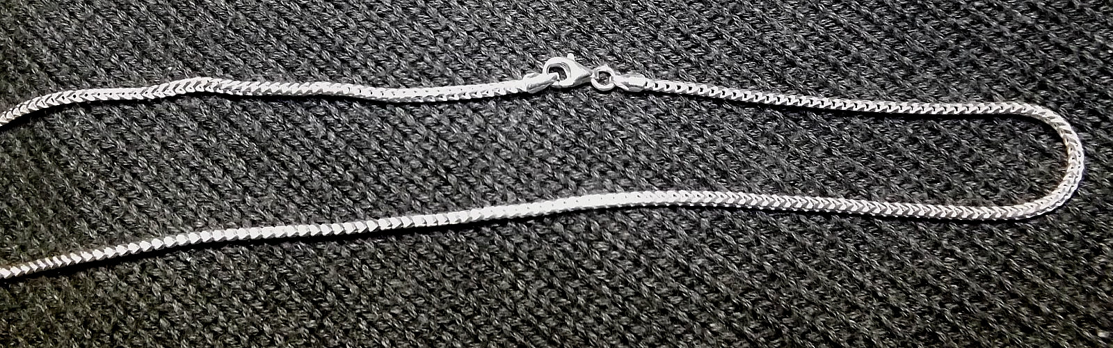 16″ Italian Solid Sterling Silver Franco Link Chain Necklace 925 Silver Chain