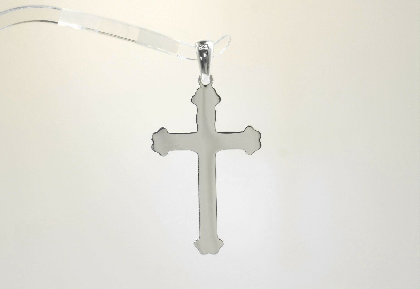 26MM SOLID 925 STER SILVER HAND ENGRAVED HAWAIIAN HERITAGE SCROLLS CROSS PENDANT