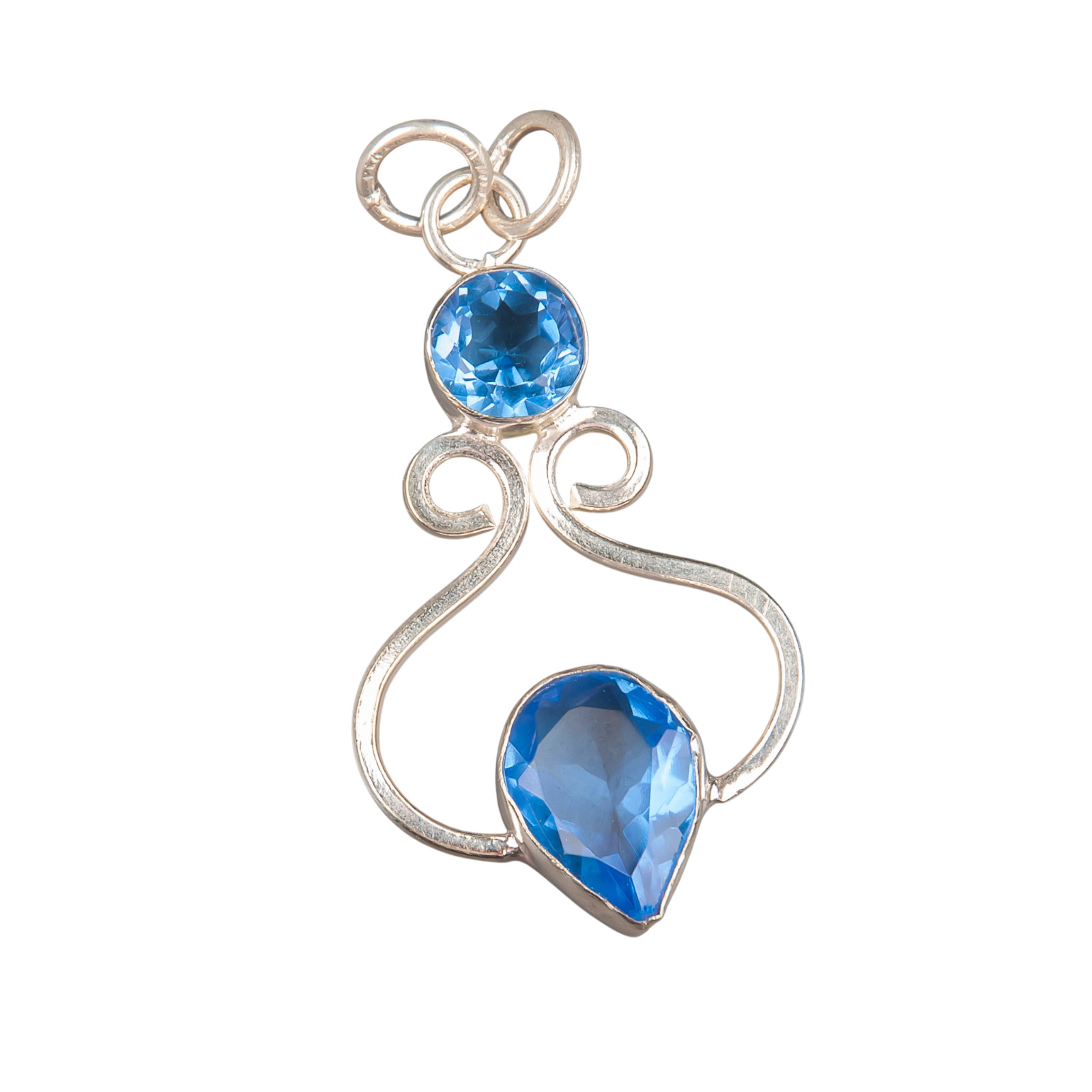 Tanzanite Gemstone 925 Sterling Silver Pear Cut Pendent 1.60″ Gift For Wedding