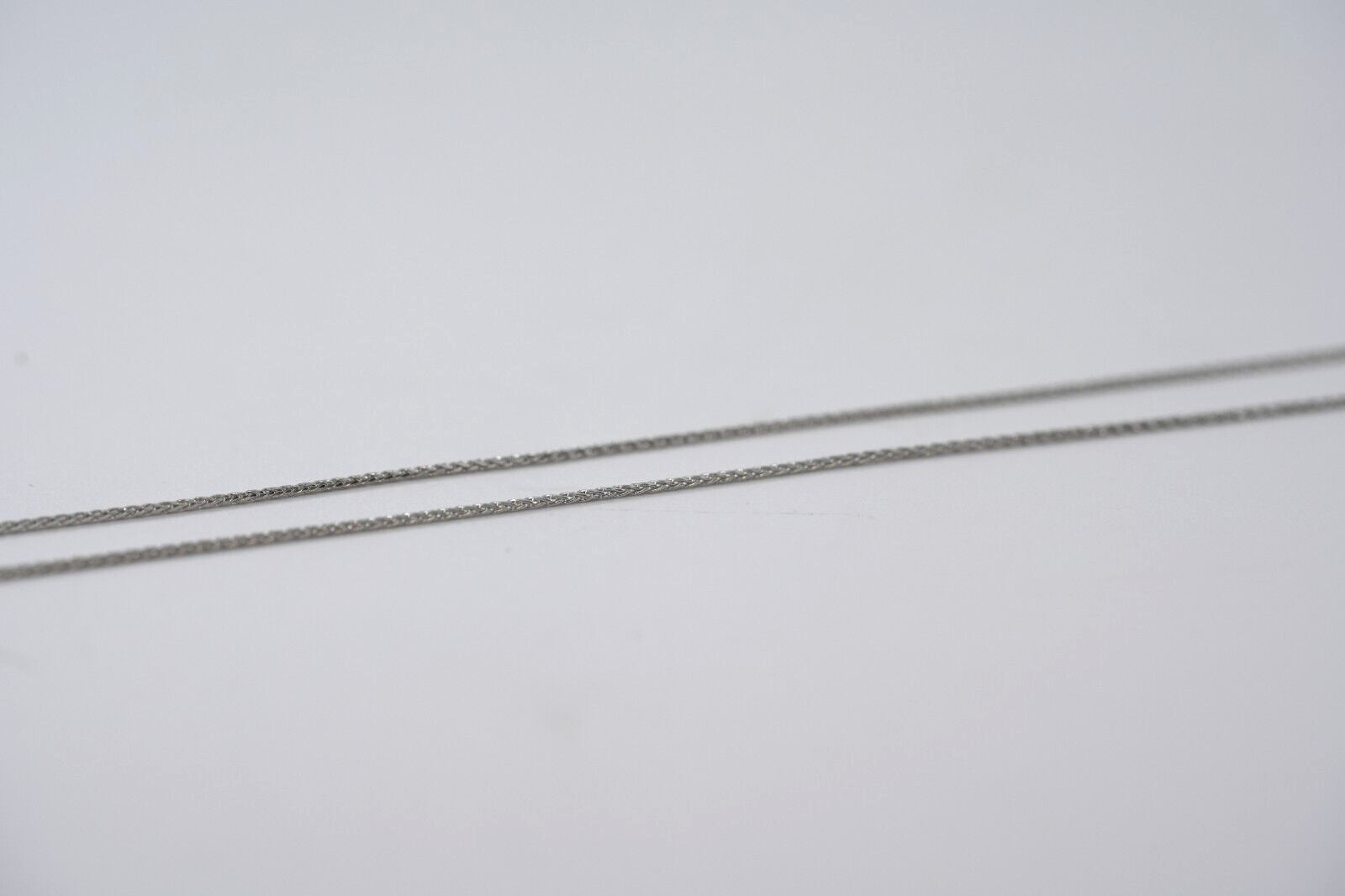 0.55CTW Diamond Snowflake Necklace 14 Karat White Gold 18″ Wheat Chain 32 x 25MM