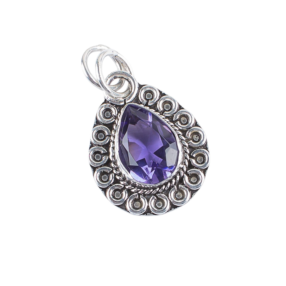 Iolite Gemstone 925 Sterling Silver Pretty Pendent1.02″ Gift For Anniversary