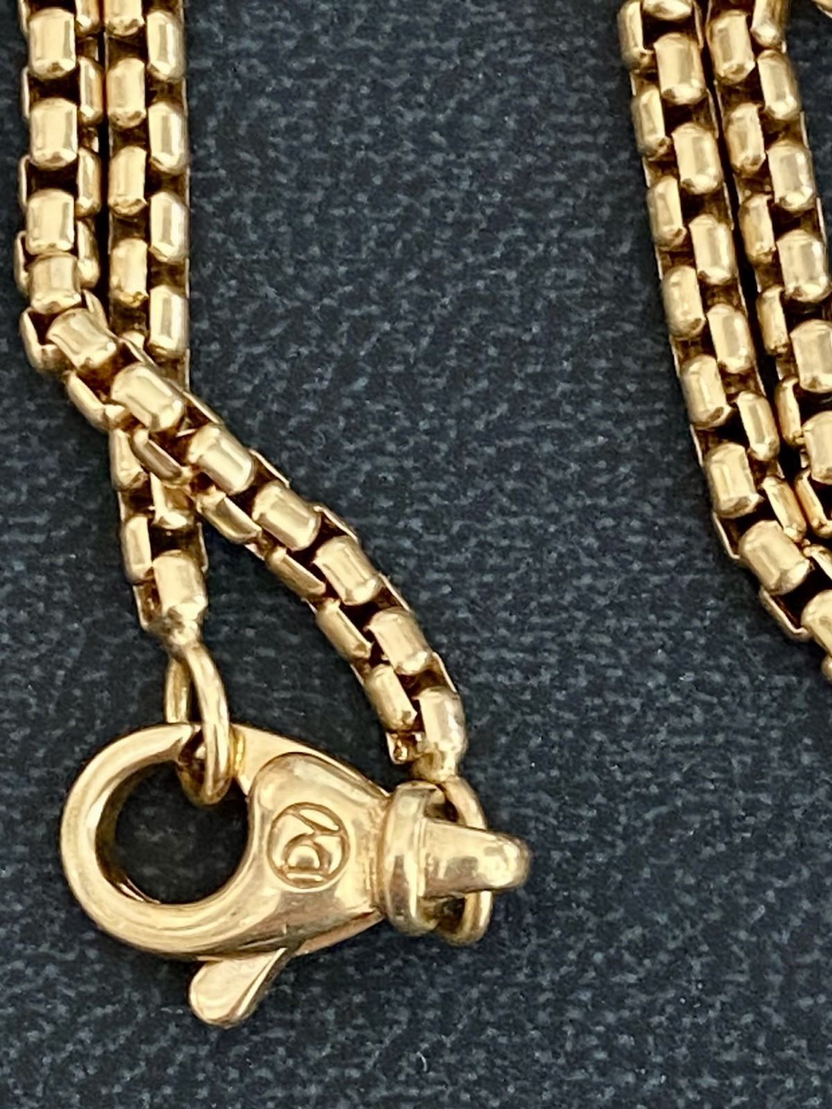 David Yurman 22K/18K Gold Shipwreck Pendant Necklace 2.7mm 24” Excellent $7000