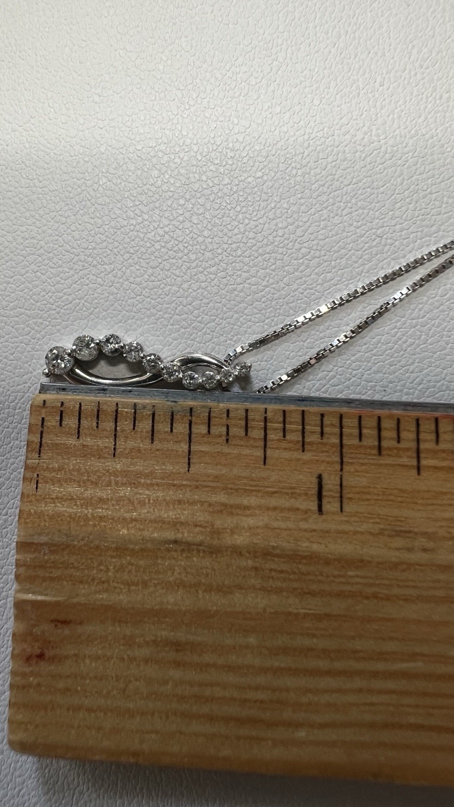 Gold over 925 Sterling Silver Round Lab Grown Diamonds Twist Pendant Box Chain
