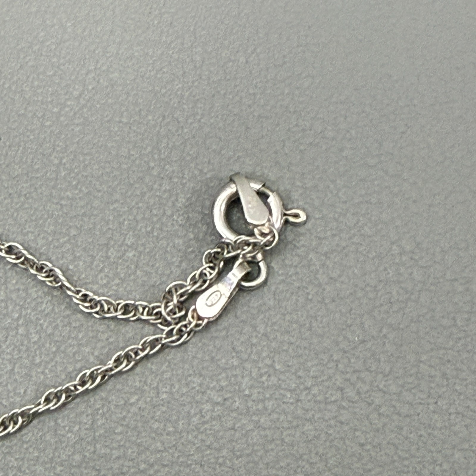 925 Sterling Silver Multicolor Baguette Pendant Italy Necklace 21″ 10 g