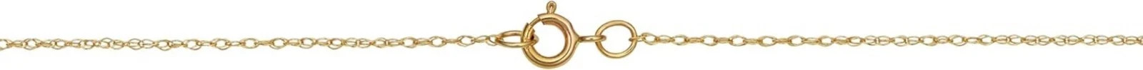 Womens Classic Rope Chain – 10K Yellow Gold Barely-There Necklace, Thin Lightwei