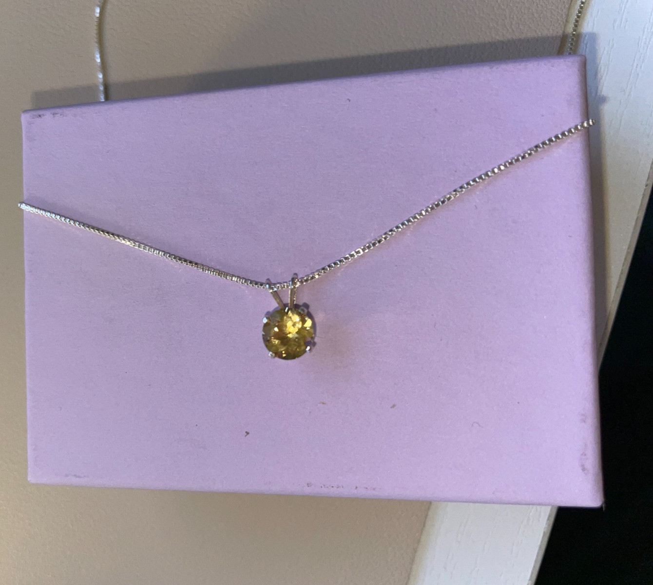 Heliodor Necklace 1.00ct 7mm Round Sterling Silver Golden Beryl Pendant