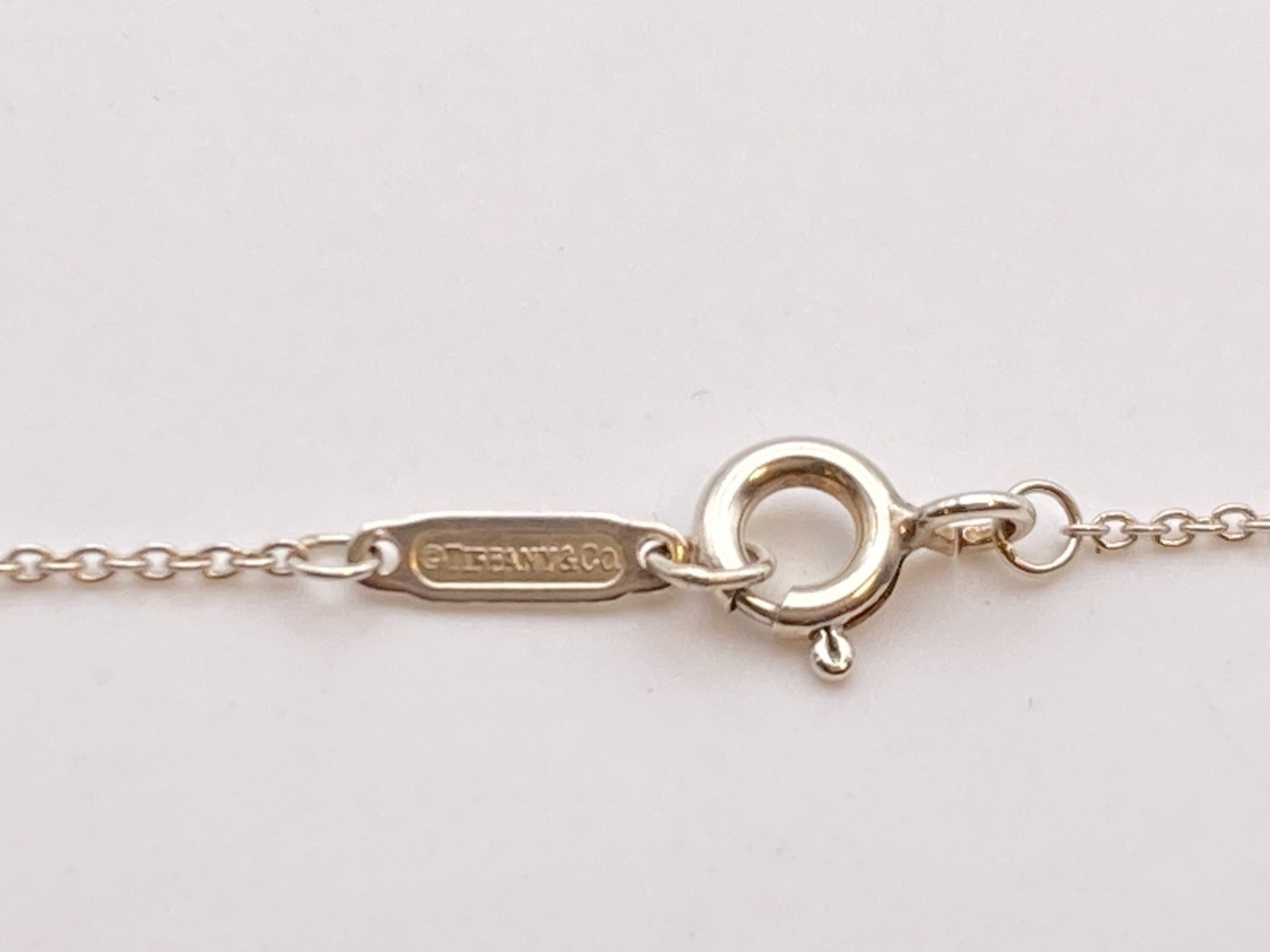 Tiffany & Co. Return to Round Duo Heart Rubedo Metal Necklace Silve 16″ 2.9g