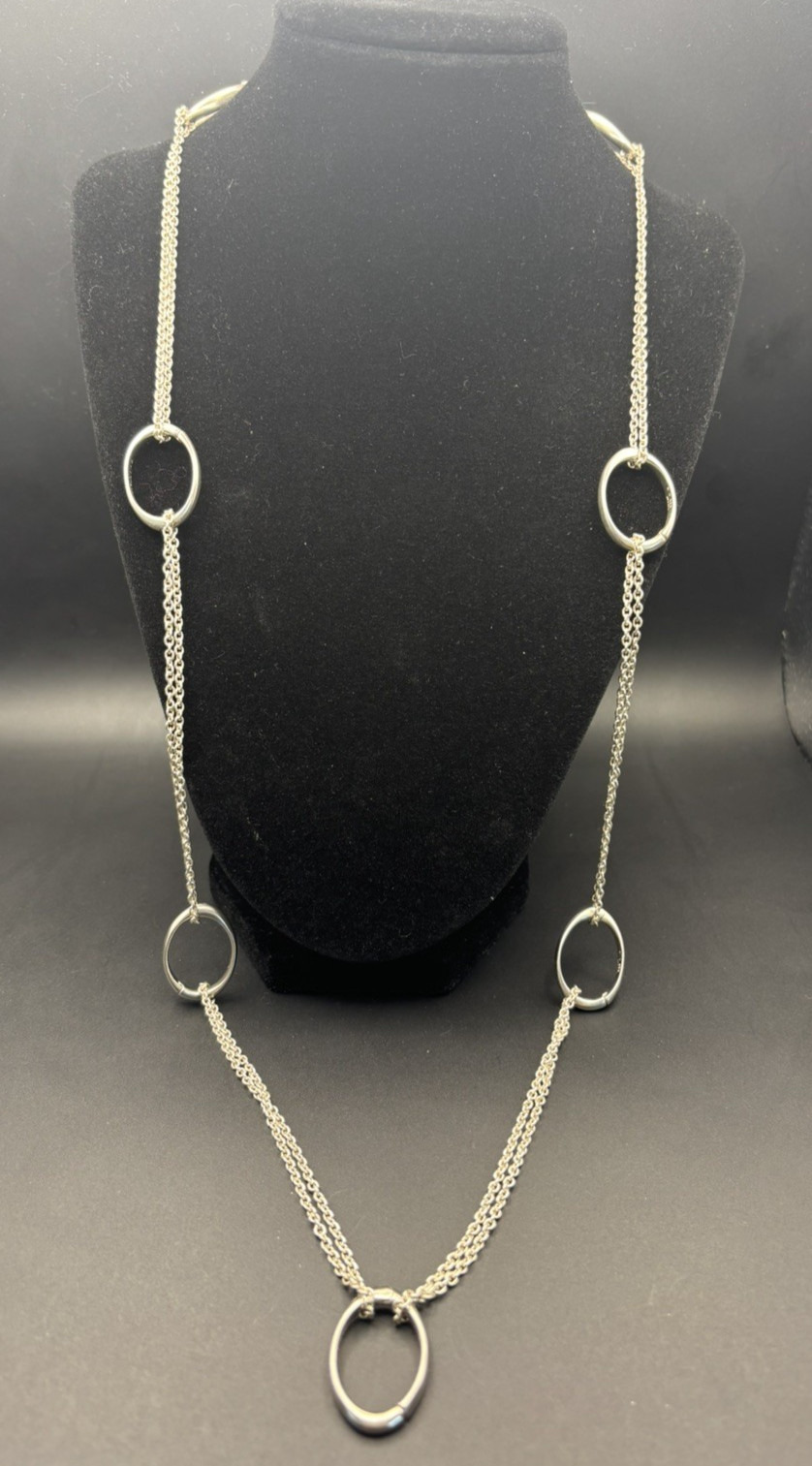 Chamilia 925 Sterling Silver Convertible Adjustable Layered Necklace 40g