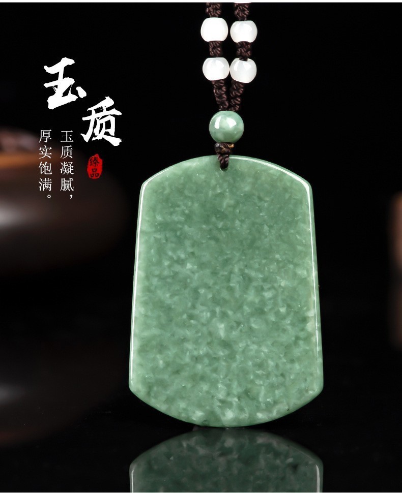 Natural A Green Jade Jadeite Imperial Dragon Pendant Beads Neckalce Certificate