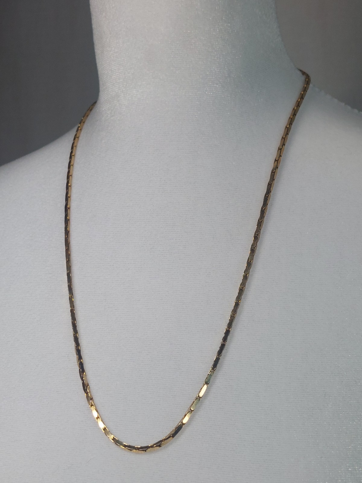 Vintage 14K GP Made in Italy Chain Necklace 23.5″ Quiet Luxury Minimalist 16g
