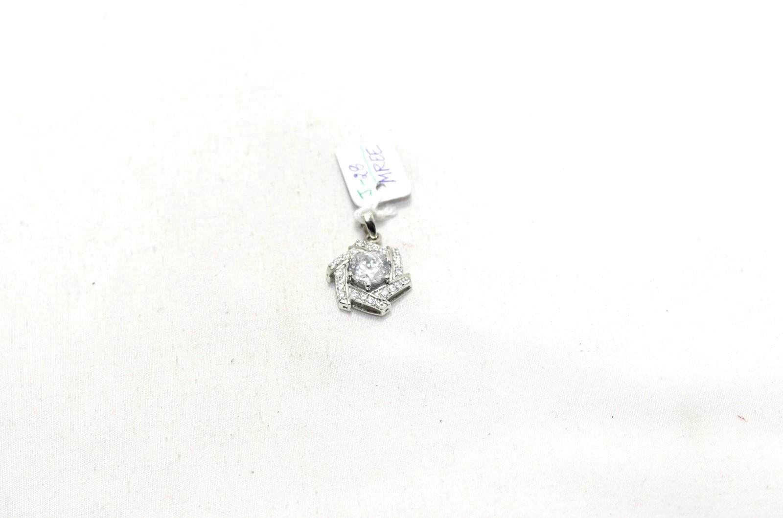 925 Sterling Silver Zircon Stone Men Women Pendant Unisex Handmade Gift