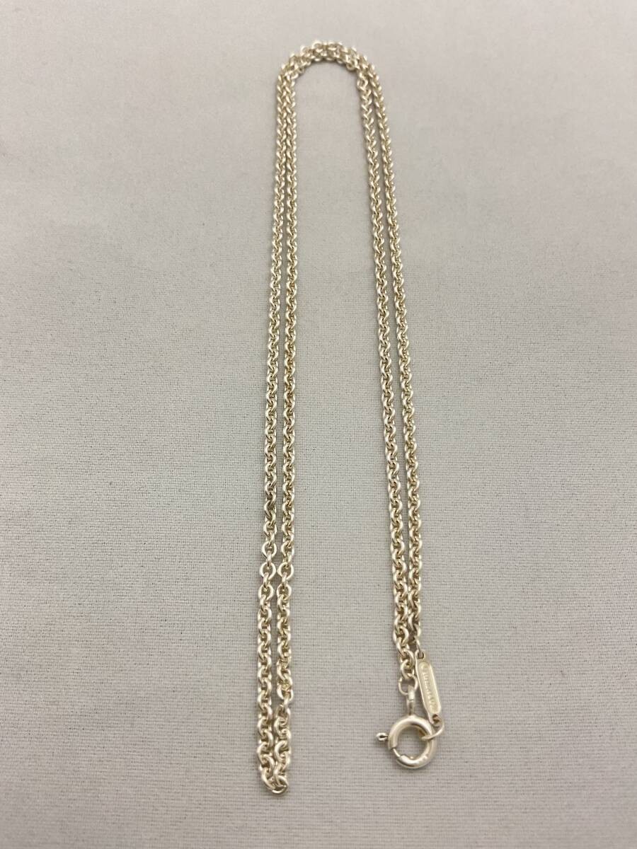 Authentic Tiffany Co 2mm Width Necklace Chain Silver 925 51cm 20in Link Style