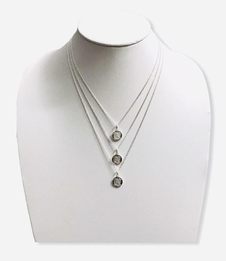 925 Silver Saint Michael Necklace / Cadena Plata San Miguel Proteccion – P113