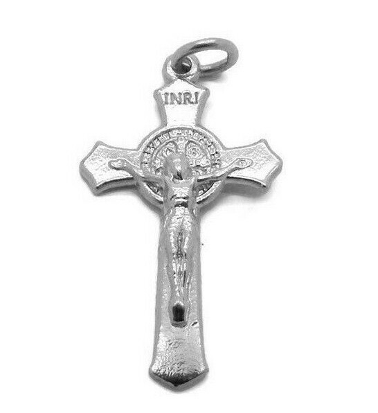 Saint Benedict Cross Pendant .925 Sterling Silver