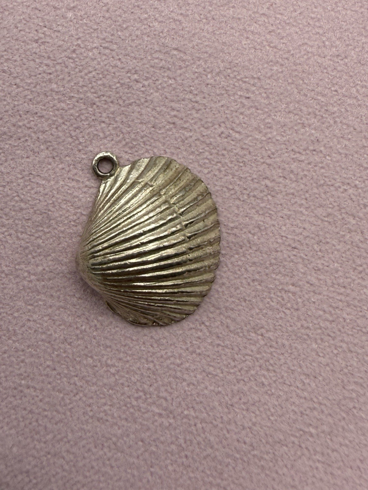Sterling Silver Clam Beach Ocean Shell Pendant Charm 1.9g