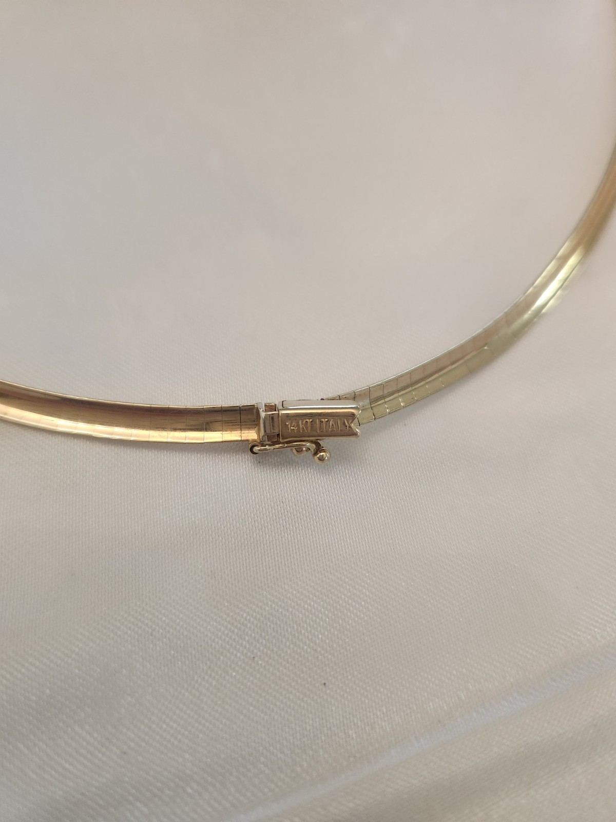 Jared 14K Yellow Gold 4mm Omega Necklace Chain 16″ Italy 16.9g