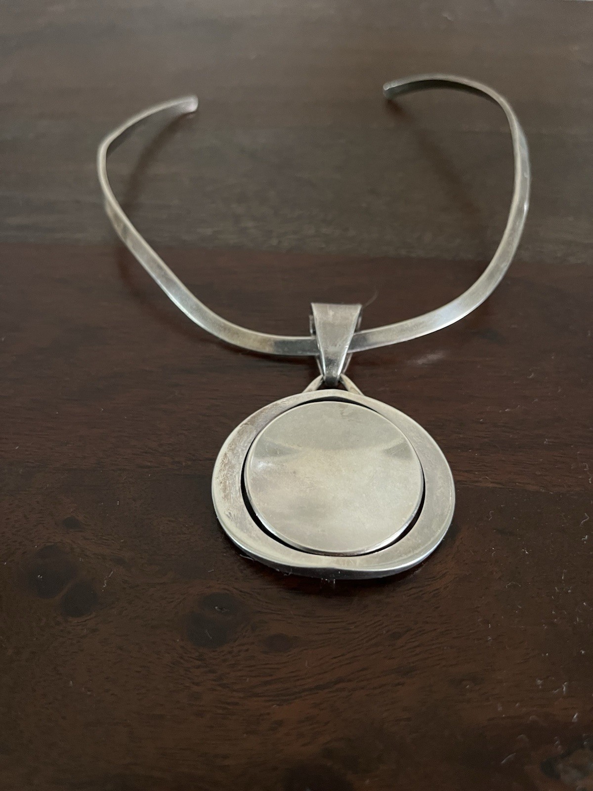 Sven-Erik Högberg Pendant Collar Necklace-1960’s -57 g .925 SGND Made in Sweden