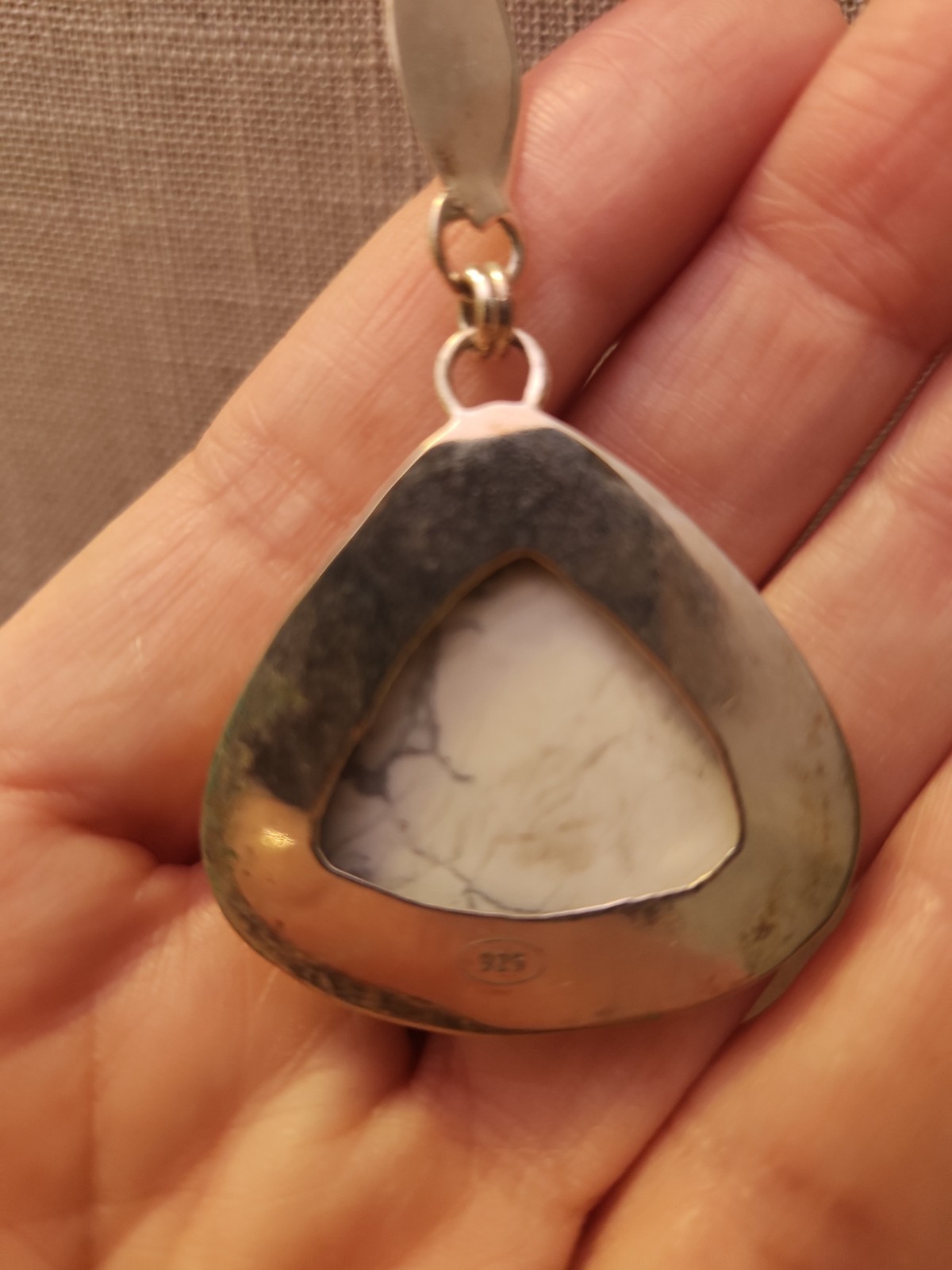 Howlite Sterling Silver Necklace