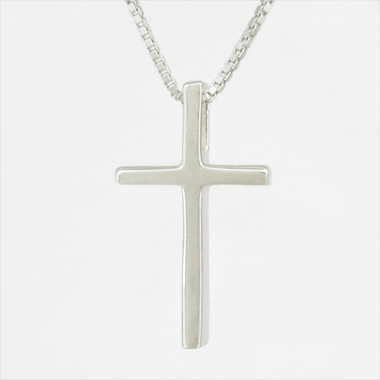 Small Deep Cross Pendant in SOLID ‘925’ Sterling Silver – Choice of Chains, NEW!