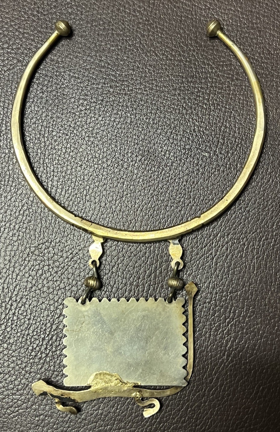 Modernist Choker Necklace Artisan Tribal Egyptian Serpent Revival Unbranded