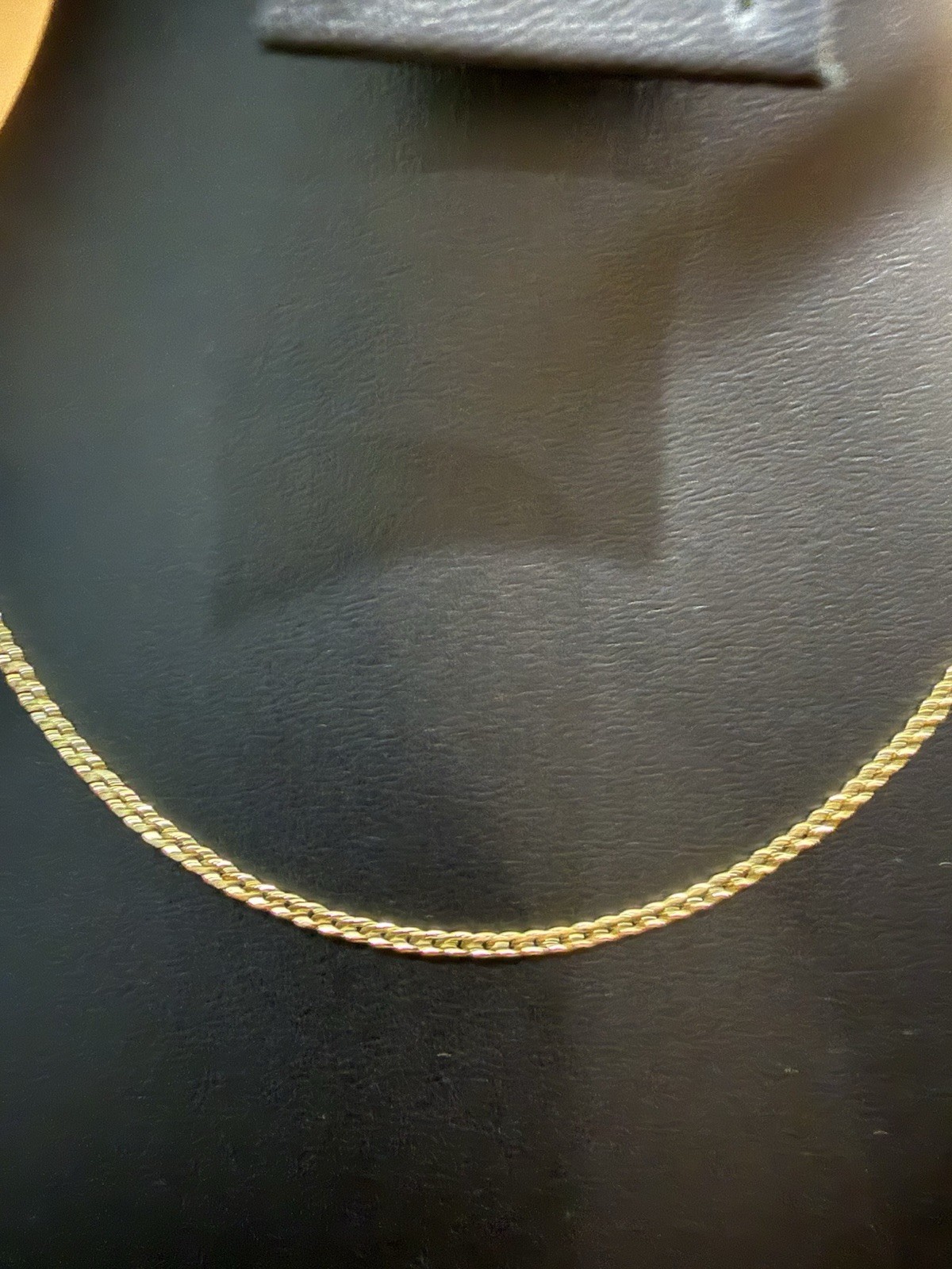 Real 18K Saudi Yellow Gold Cuban Link Chain Unisex Necklace Size 18 Inches