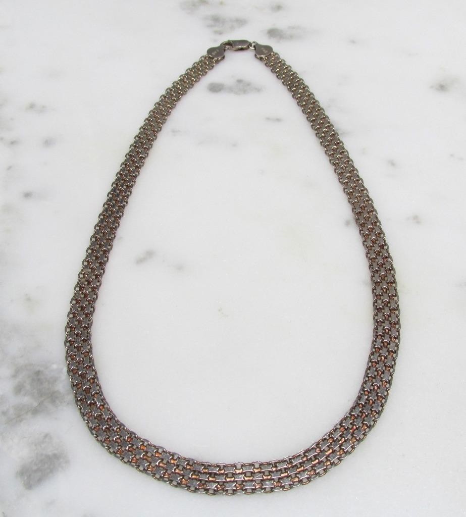 Vintage Bismark Link Sterling Silver Chain / Necklace ~ 18″ ~ 24grams ~ 10-A567