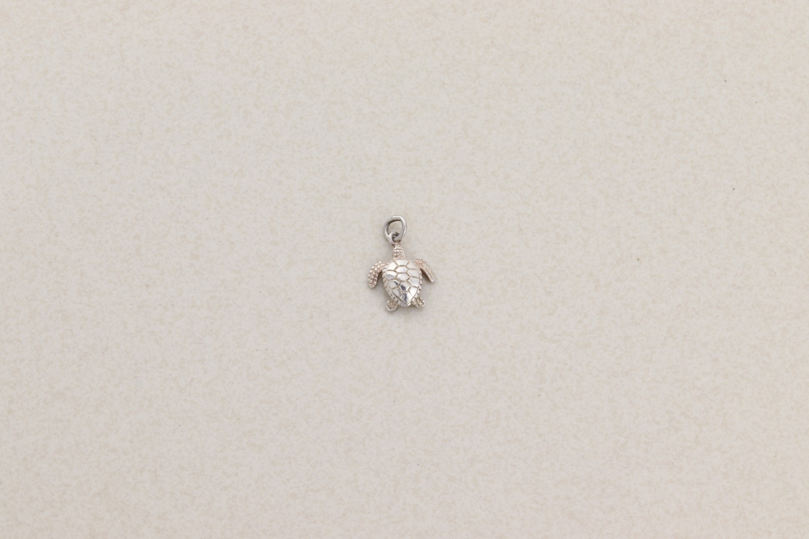 Sterling Silver Turtle Pendant or Charm Small Tiny 3/4″ x 1/2″ inch