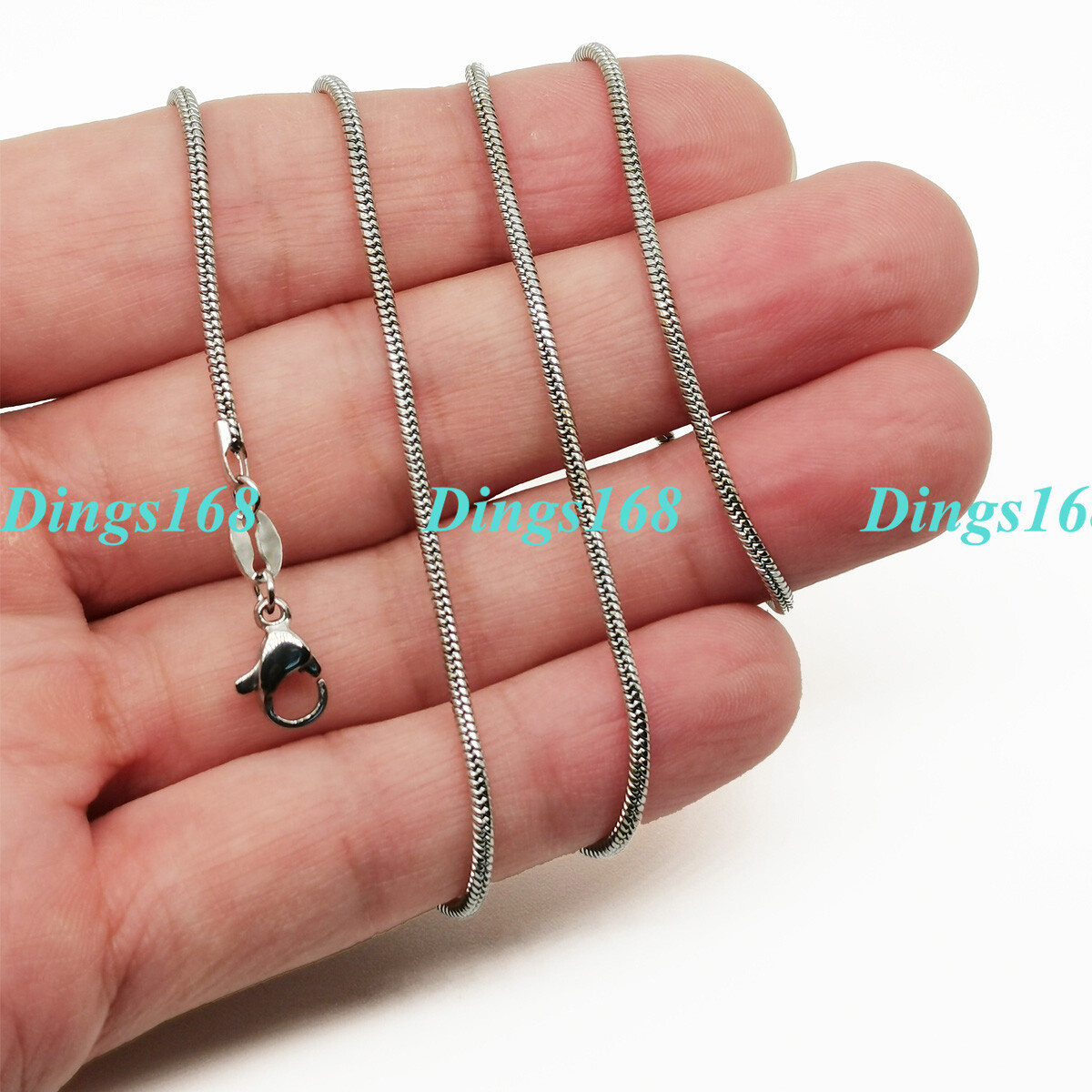 Genuine 925 Sterling Silver Italian 2mm Wide Snake Chain Necklace 16/18″/20″-38″