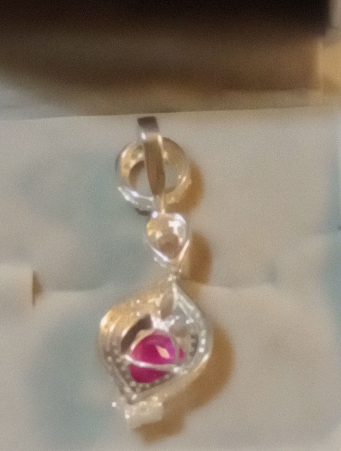 NATURAL TOURMALINE 2.00 CT & WHITE DIAMOND ACC. NOT ENHANCED 925 SILVER PENDANT