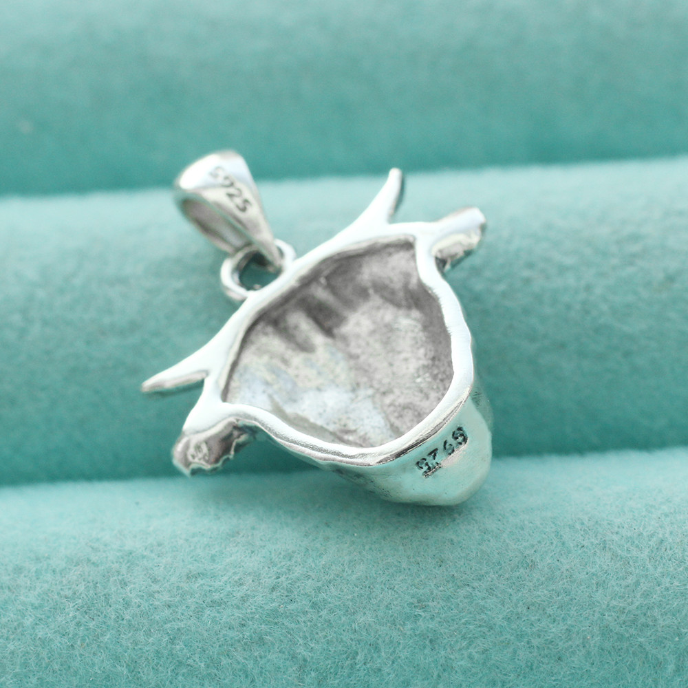925 Sterling Silver Highland Cattle Cow Pendant Charm Farm Animal For Necklace